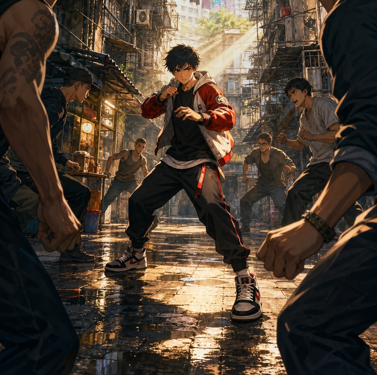 城寨午後 2D 動作遊戲角色與敵人